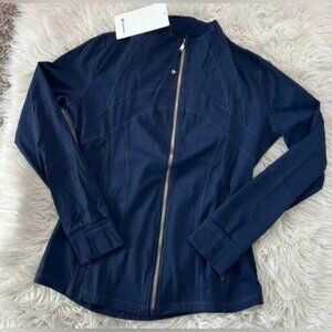 Lululemon Dark Blue Define Jacket Gold Zipper Size 8